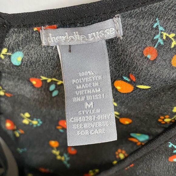 Charlotte Russe Women's Cherries Flowers Beachy Tank Top Size M - Picture 12 of 12